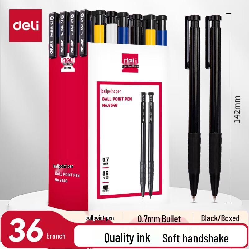 Deli Retractable Ballpoint Pen 6546
