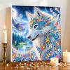 DIY Special Shape Drill Art Craft Pearl Diamond Painting with Frame 25x25cm Diamond Art Pearl Painting Kit for Adults Home Decor