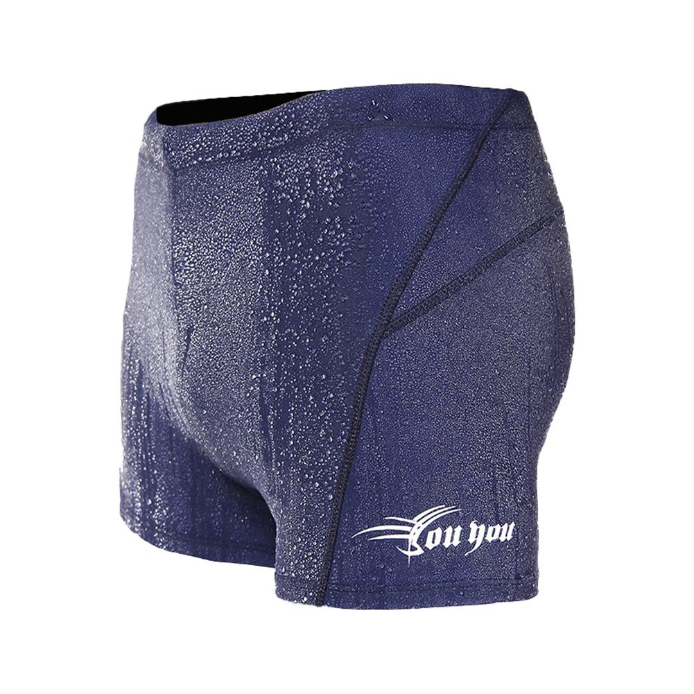 

Чоловічі плавки з плоским кутом великого розміру на шнурку, водонепроникні, швидковисихаючі, високоеластичні плавальні шорти з підкладкою XL синій