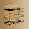 Exquisite business golden eagle phone case for iphone 17 pro max cover Built-in glass for iPhone 17 16 15 14 13 pm Pro Plus
