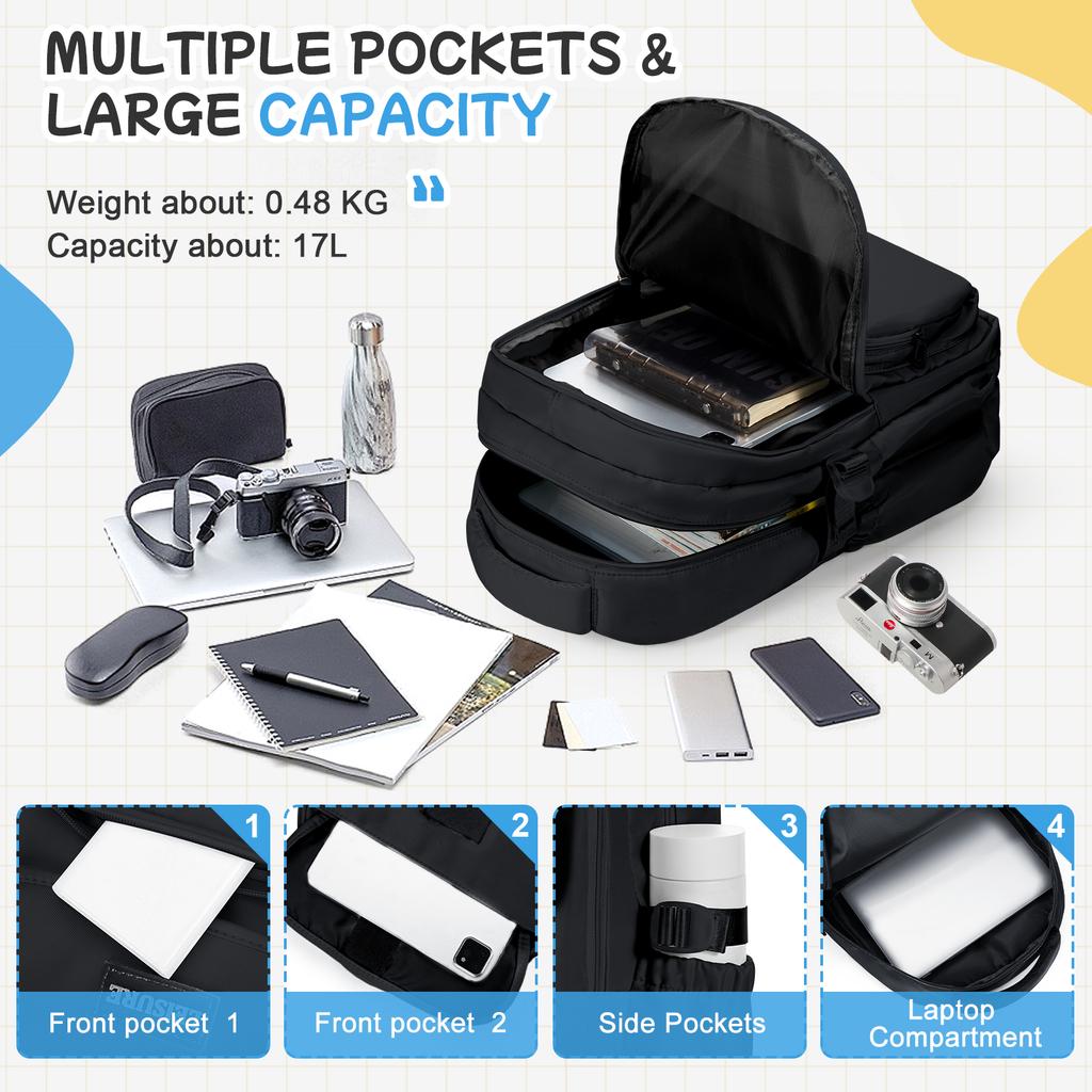 Wasserdichter Bücherrucksack Lässiger Leichter Reise Rucksack Tagesrucksack Rucksäcke College High School Taschen Rucksack für Jungen Mädchen Teenager