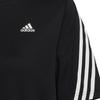 Adidas 24/7 Short Sleeve Tee Logo Print Striped Trim Ribbed Comfortable Crew Neck T-Shirt Women Tops Black H29488