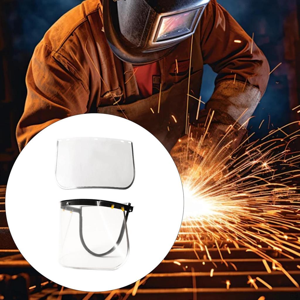 Face Visor Debris Protection Guard for Hard Hat Landscaping Mowing Gardening Cutting