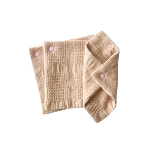Hanafu Snap Liners, Medium, 3-Pack, Organic Cotton, Cold Protection, Handkerchief-Style Cloth Pads, Made In Japan, FemCare, Sustainable, Disaster Prep