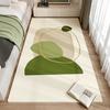 1PC Fresh Green Imitation Cashmere Rug Bedroom Bed Rug Skin Friendly Bay Window Rug Living Room Rug Sofa Coffee Table Rug