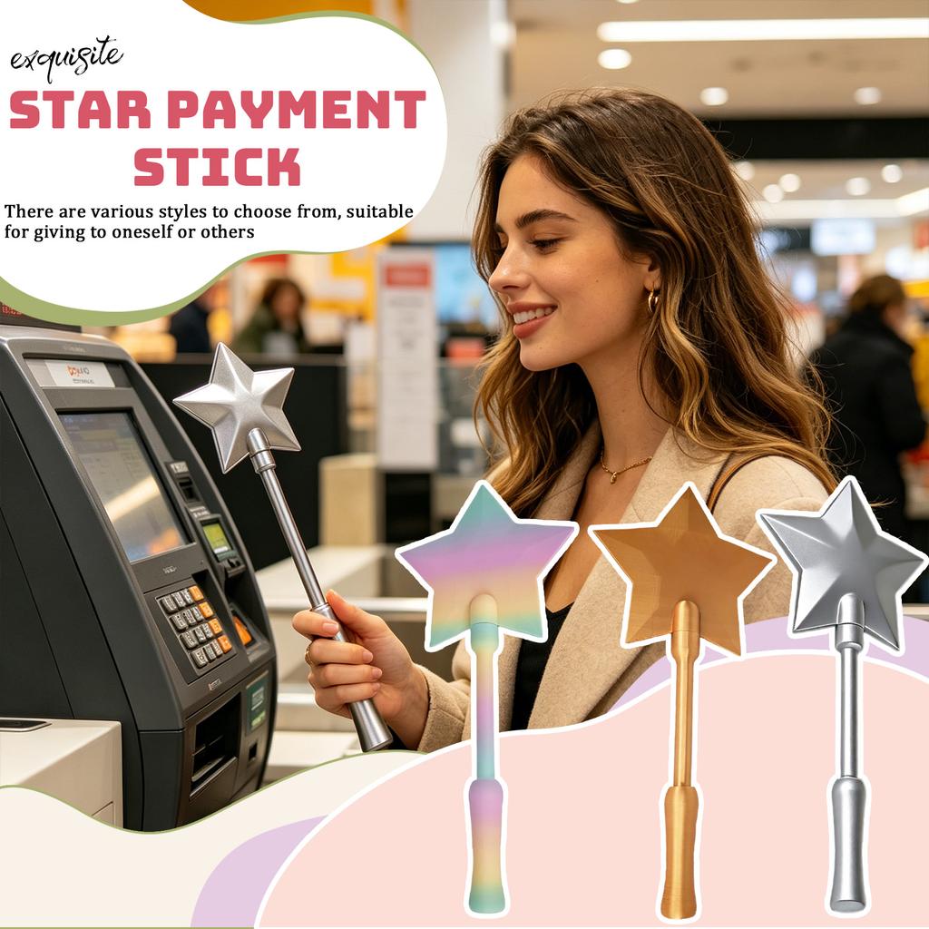 Star Shaped Silicone Wand with Soft Handle Flexible Design Safe for Children and Adults Suitable for Sensory Play and Stress Relief Tool