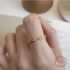 Sterling Tone Open Irregular Hollow Rings Women Stylish Fashionable Luxurious Anniversary Jewelry Souvenir GiftFashion Rings