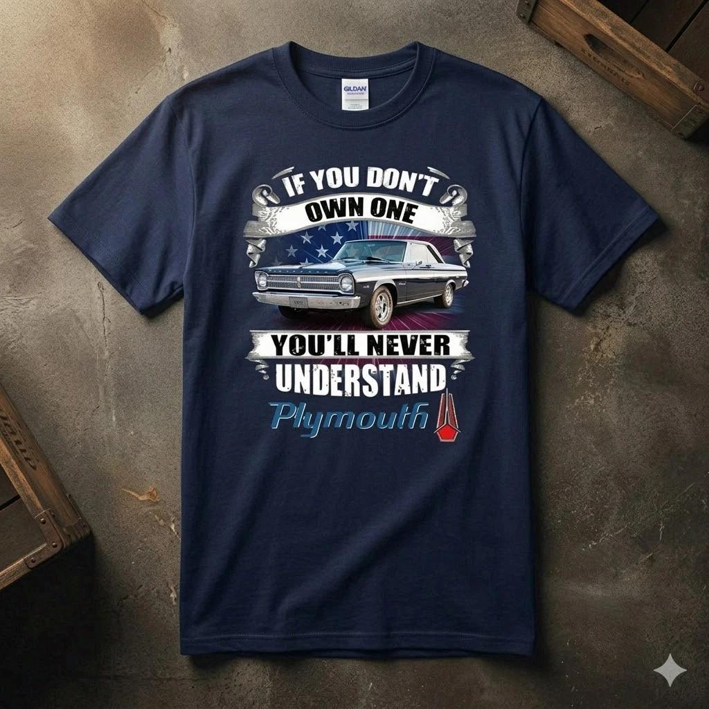 1965 Plymouth Shirt Retro Muscle Car Garage Gift Tee XXL