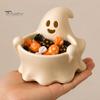 Versatile Storage Bowl 3D Printed Halloween Ghost Bowl, Trick or Treat Snack Candy Decor Serving Decorative Tray Dish, Party Supplies Tableware