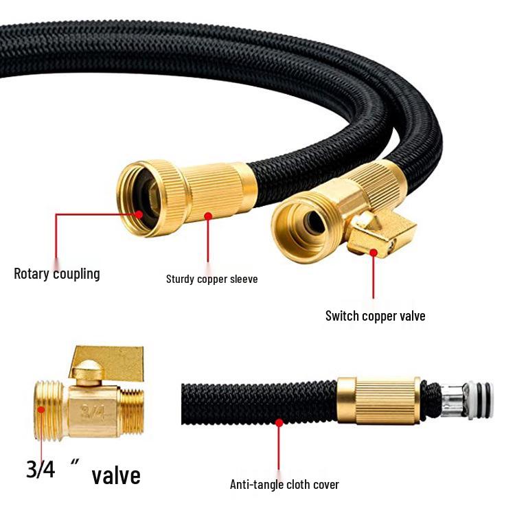 2nd Gen Retractable Garden Hose & High-Pressure Water Gun for Car Wash & Garden Care