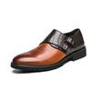 Golden Sapling Dress Loafers Patchwork Leather Shoes for Men Elegant Casual Business Shoe Men's Party Wedding Formal Office Flat
