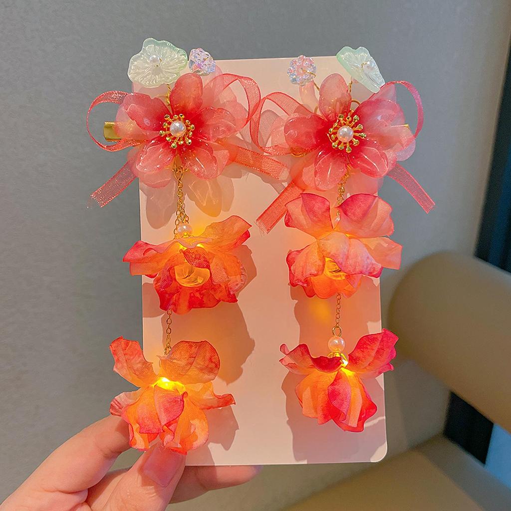 Mid-Autumn Festival Rabbit Hanfu Hair Clip – Ancient Style Fairy Bowknot Headdress for Children