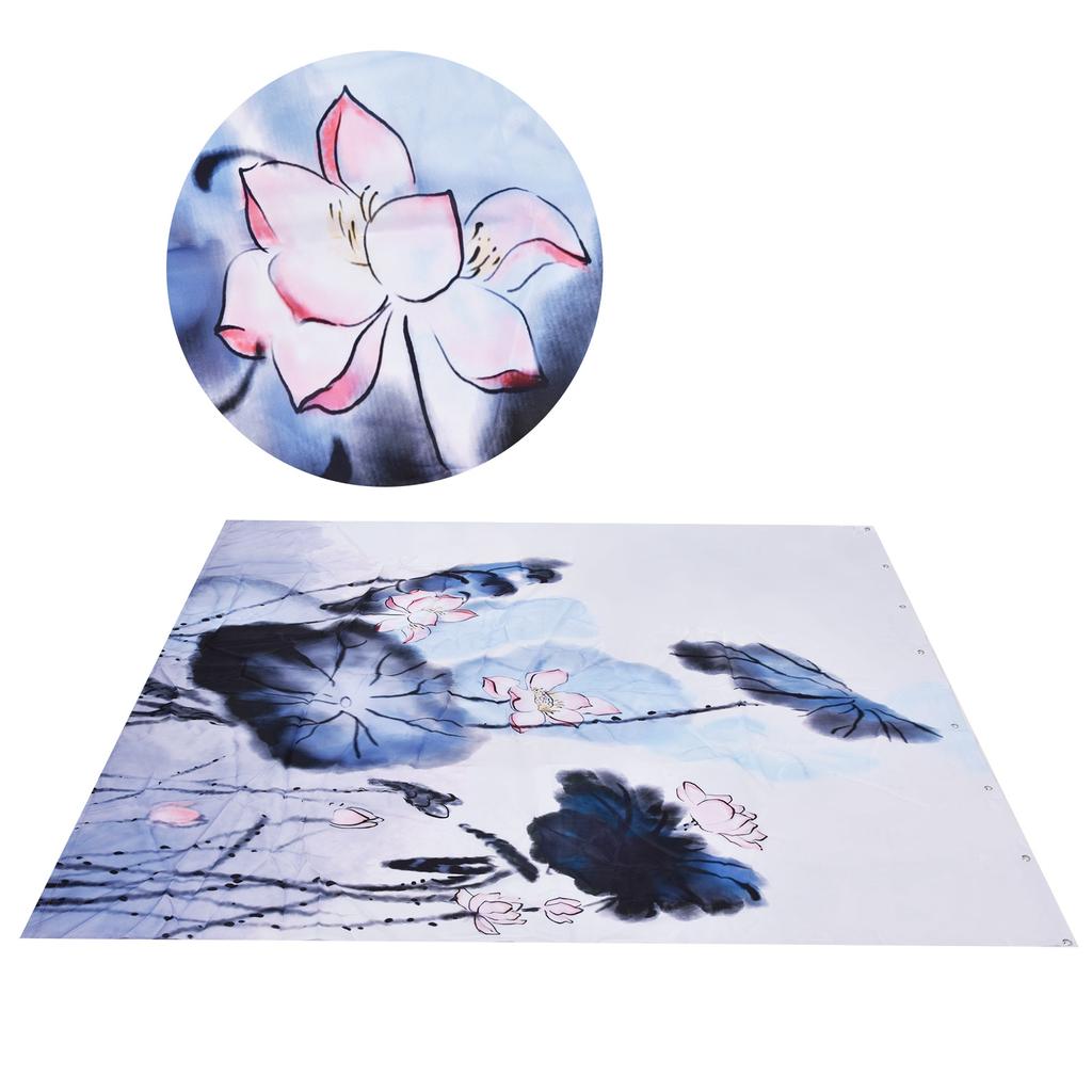 Verdunkelungsvorhang Wasserdicht Blumendruck Duschvorhang mit Haken für Badezimmer Schlafzimmer Wohnzimmer Arbeitszimmer