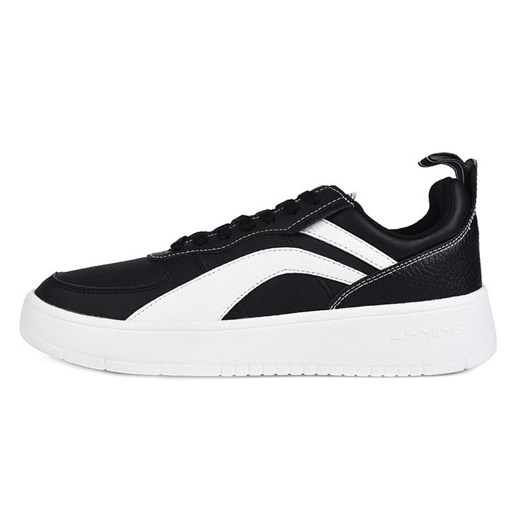 

Li Ning Wave Superwave Vintage Lightweight Low top Skateboard Shoes Unisex Black White AGCN121-2 41