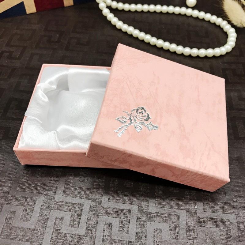 Square Jewelry Packaging Box Bracelet Necklace Cardboard Gift Organizer Case Women Pendant Storage Display Container 2025 NEW