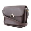 Cartier Must Line Shoulder Bag Vintage Bordeaux Calfskin Women Used
