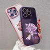 Flash Rose Is Suitable for Apple 11promax Mobile Phone Case Iphone11 All-inclusive 11pro with Glitter Lens Film.