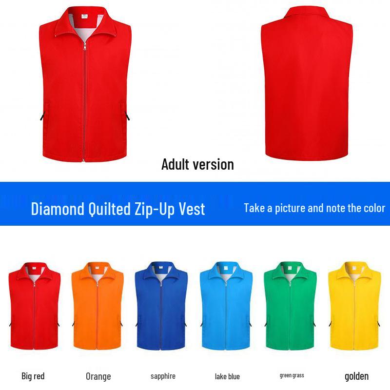 Custom Charity Event T-shirt Vest with Logo Printing for Volunteers