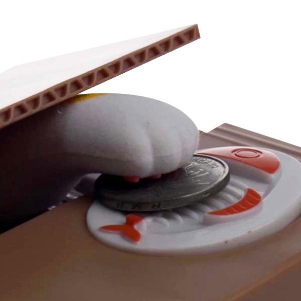 Automatický zloděj mincí kočka prasátko chyba