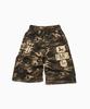 FREEMARIO Travel Camo Bermuda Sweatpants [Khaki]