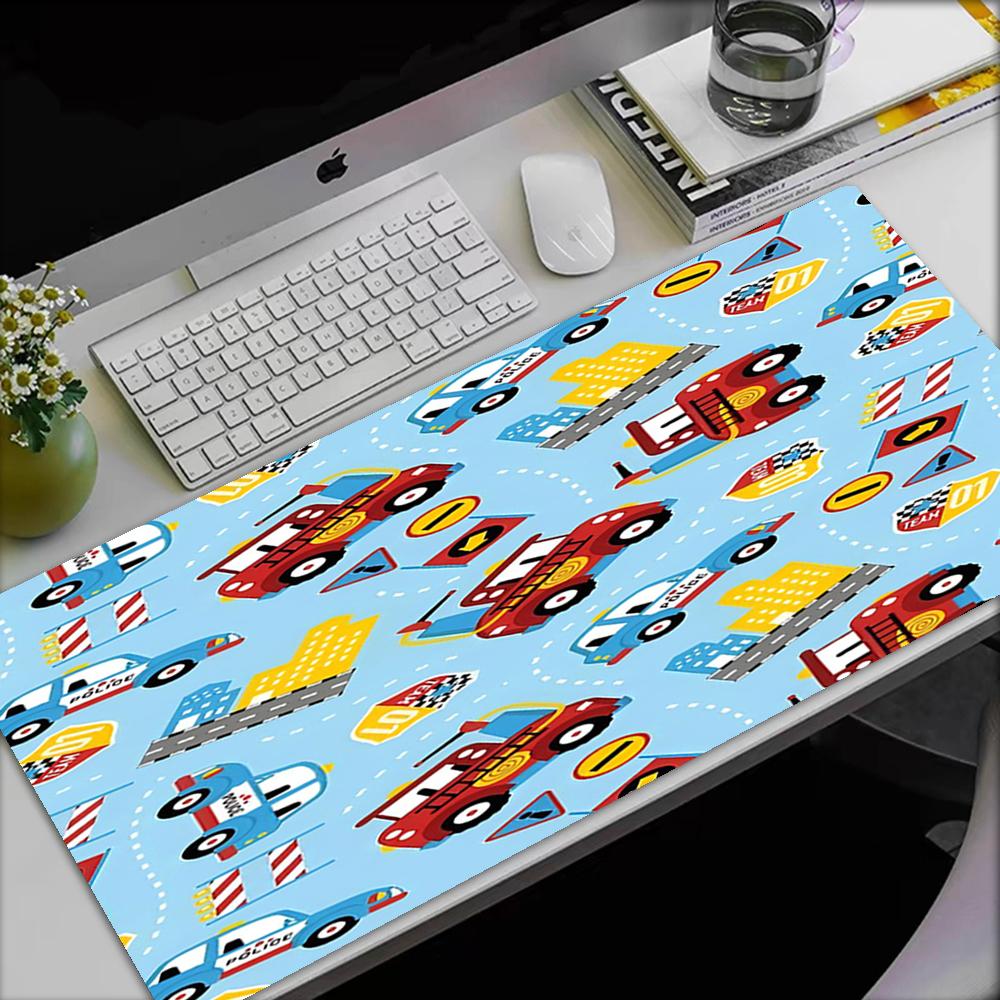 Tappetino Mouse Tema Camion, Base in Gomma Antiscivolo, Multifunzionale per Ufficio e Casa, Perfetto per la Personalizzazione dello Spazio di Lavoro.