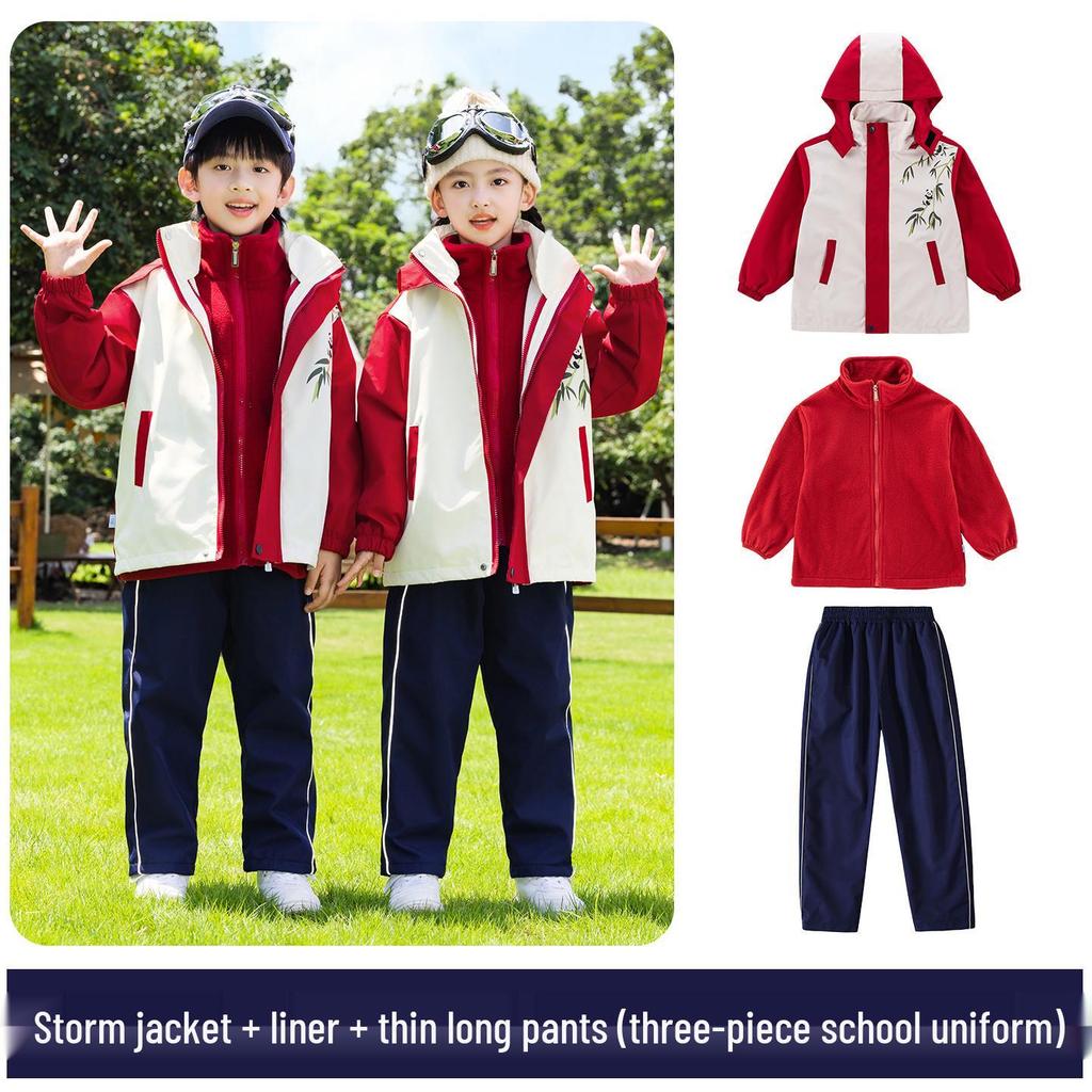 Children's Spring & Autumn Sports Uniform Set: Baseball-Style Performance Costume for Primary School & Kindergarten.