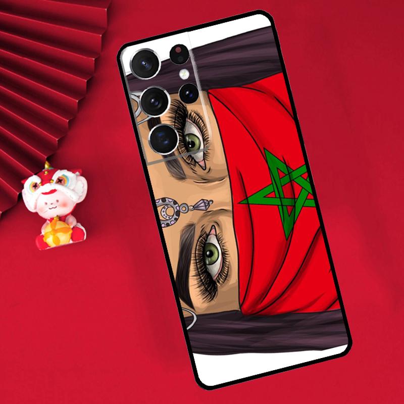 Maroc Morocco Flag Case For Samsung Galaxy S24 Ultra S21 S22 S20 S23 S25 Ultra Plus S9 S10 S25 FE Cover Funda