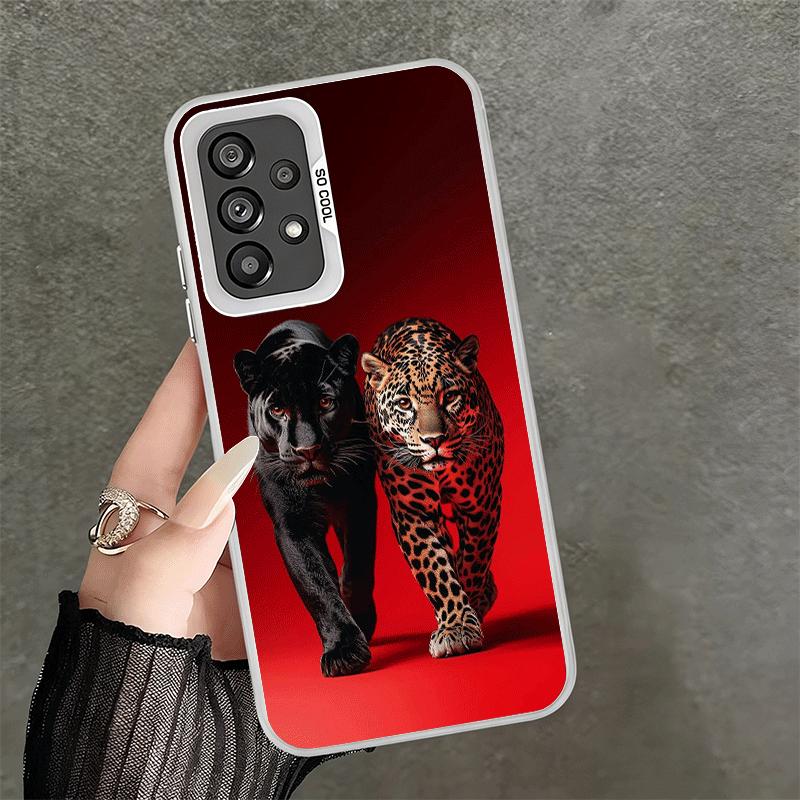 Black Panther Cool Animal Shockproof Phone Case for Samsung A17 A16 A15 A14 A37 A57 A36 A56 A26 A35 A55 A25 A34 A54 A24 A13 A23