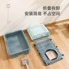 New Folding Fully Enclosed Cat Litter Box Extra-large Top-type Cat Litter Tray Oversized Double-door Cat Toilet