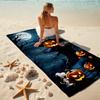 1Pc Halloween Night Adventure Beach Towel Quick Dry Multiuse For Beach Pool Gym Yoga Home Travel Christmas Halloween Xmas Gift S1515