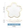 Cherry Blossom/octagon/decagon Glass Plate Household Decoration Tableware Transparent Phnom Penh Dessert Fruit Salad Bowl