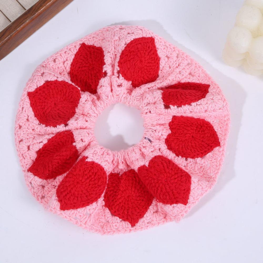 

Bohemian Style Knitted Hair Rope Elastic Sweet Hair Tie Exquisite Ponytail Hair Band Party Style 8