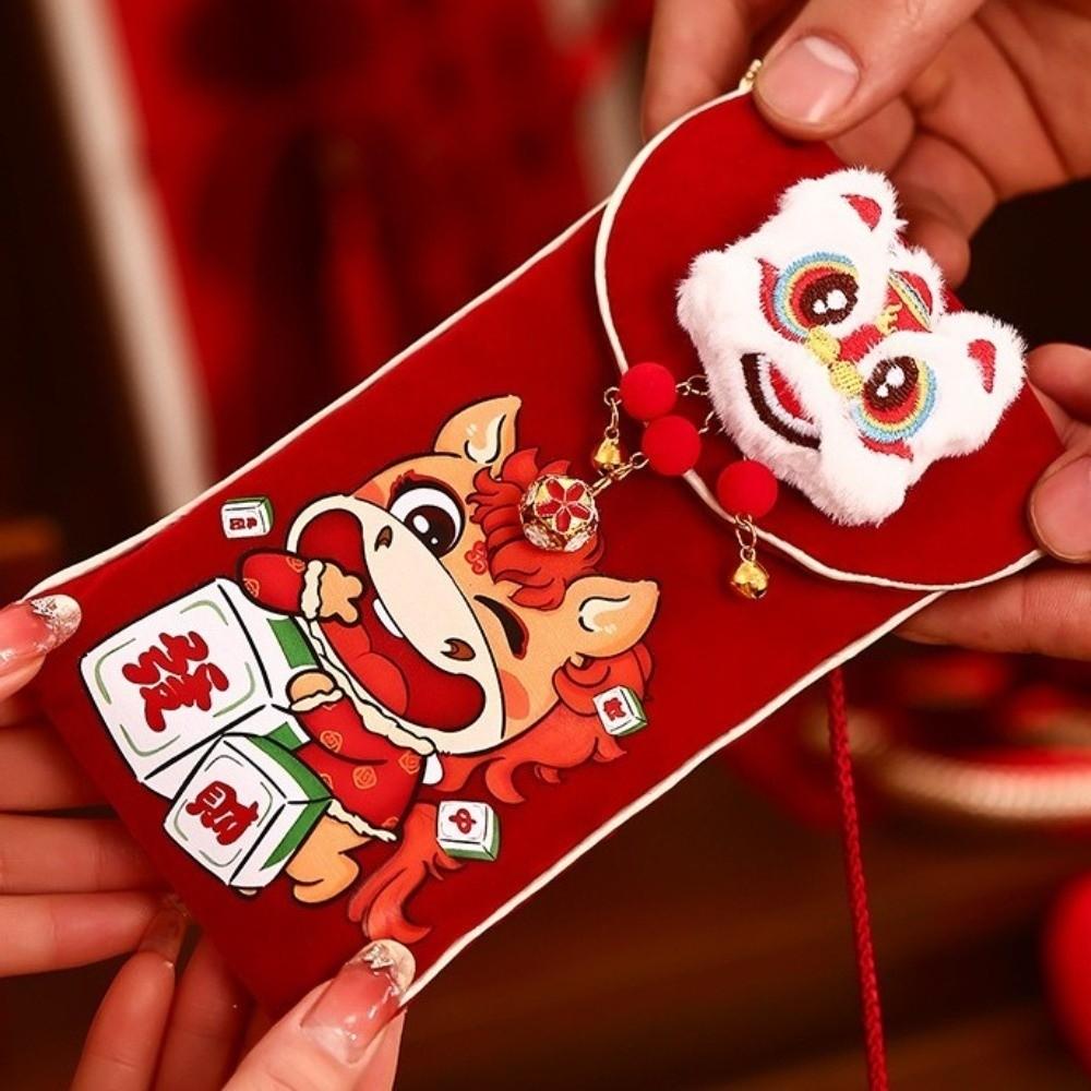 Chinese Style New Year Money Envelopes Cartoon Lucky Money Bag Spring Festival