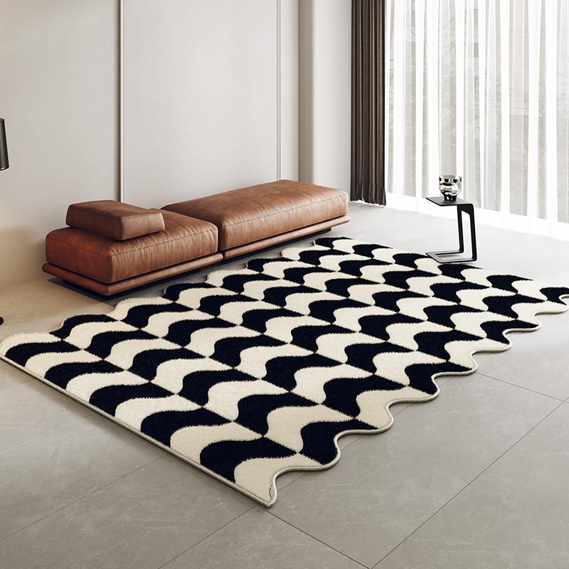 Wabi-sabi Stijl Tapijten voor Woonkamer Pluizig Zacht Nachtkastje Vloerkleed Licht Luxe Slaapkamer Decoratie Dik Tapijt Huis Wasbare Vloermat 80x160cm
