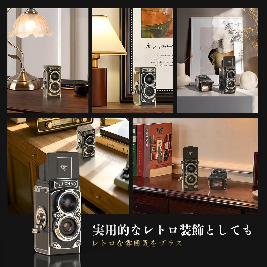 Beedove Retro Digital 1080P Photo and Video 12MP Compact Toy Camera for Portable TLR for and Camera Enthusiasts 16GB Japanese Instruction and Camera,