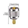 SMA to PL259 Adapter TUOLNK SMA Female to UHF M Type Male Coaxial Connector for CB Radio Antenna SO239 Male MP to SMA Female Jack Coaxial Adapter 2pcs