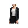 Fila Fitness Logo Strickjacke mit Kapuze und langen Ärmeln Damenjacken Tiefschwarz A11W521503F-BK
