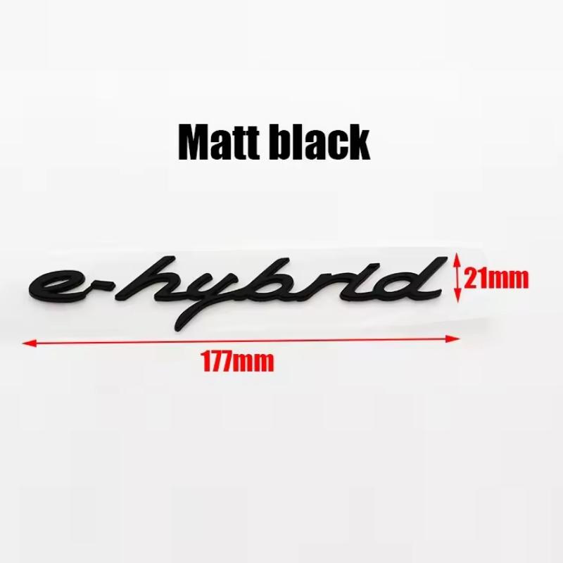 1pcs New 4 S Turbo E Hybrid ABS Car Fender Side Rear Trunk Emblem Badge Sticker Accessories