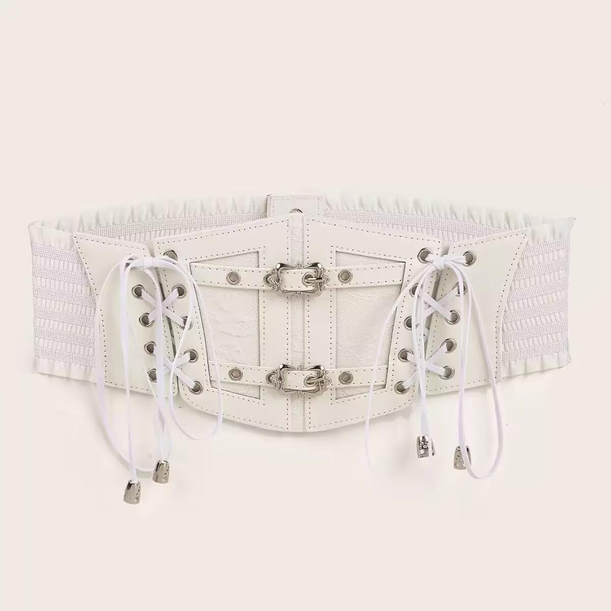 

ins style women s waist seal strap wide belt strap body sculpting fashion exterior wear accessories shirt skirt decorative belt белый