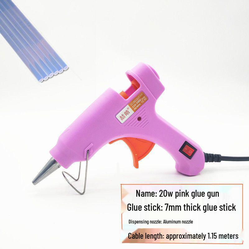 Multi-Color Household Hot Melt Glue Gun with 7/11mm Glue Sticks