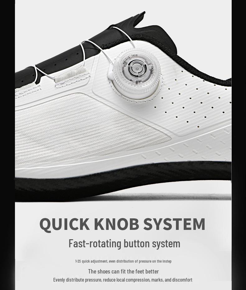 Unisex Road & Mountain Bike Lock Shoes with Hard Sole for Outdoor Cycling