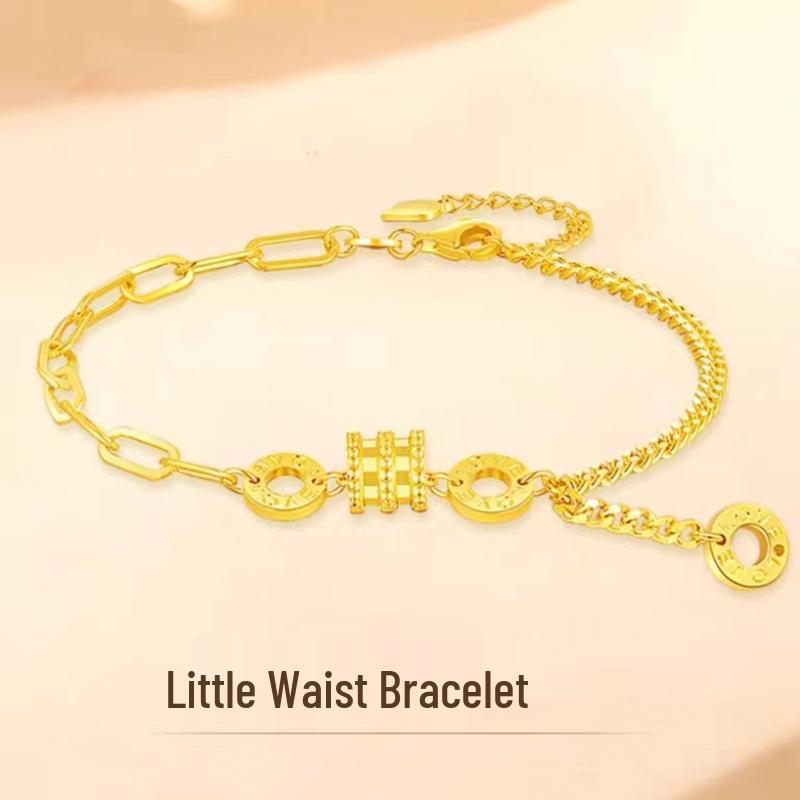 Вьетнамский посеребренный медный браслет: Элегантные женские украшения с простым, стильным дизайном