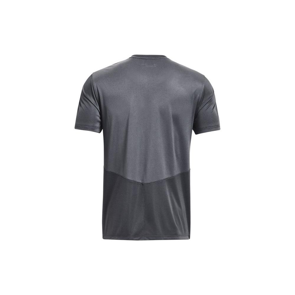 Under Armour Solid Color Crew Neck Short Sleeve T-Shirt Men Tops Gray 1369743-012