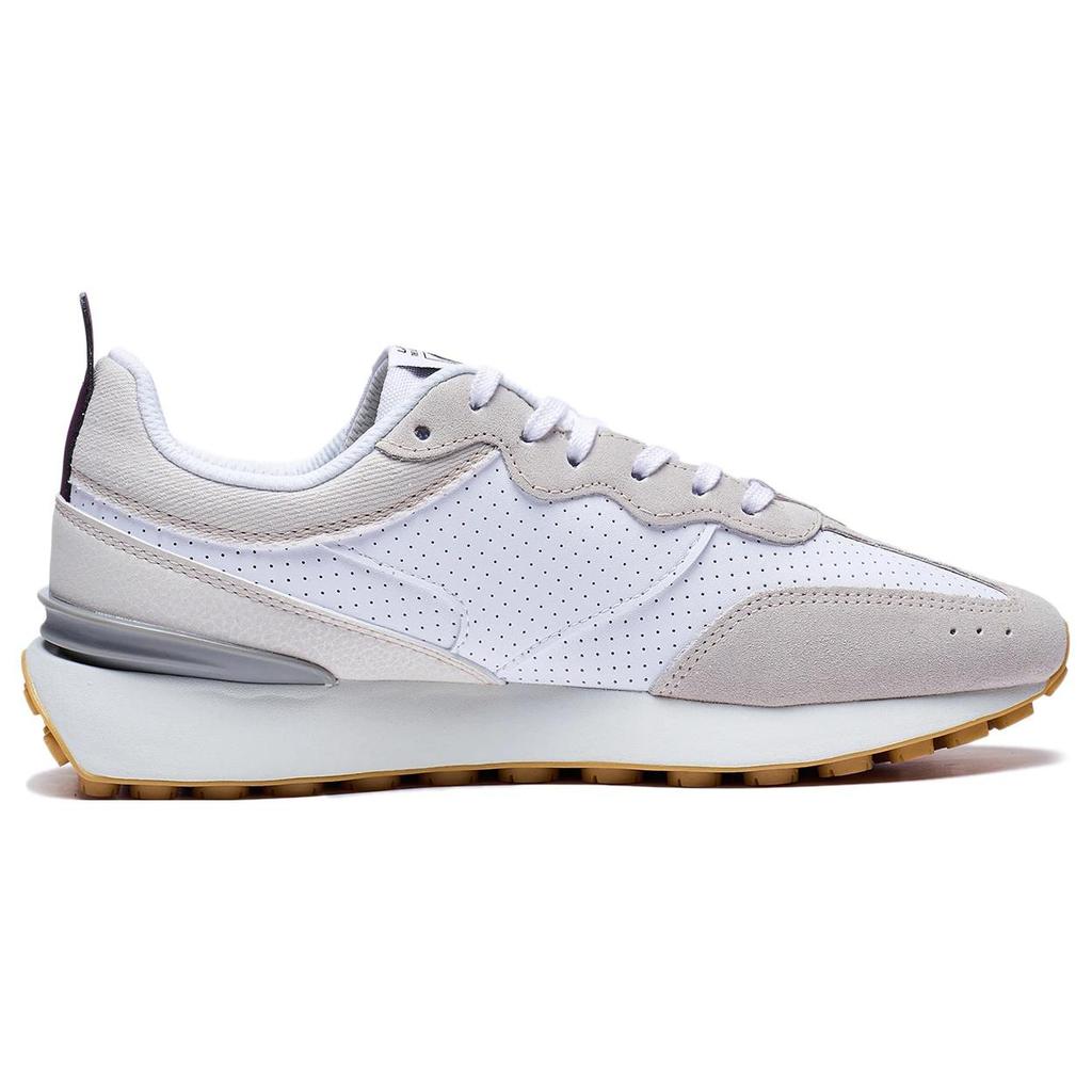 New LiNing Fangyuan Classic Anti Slip Wear Resistant Low Top Sports Casual Shoes White Gray Purple AGCT047-4