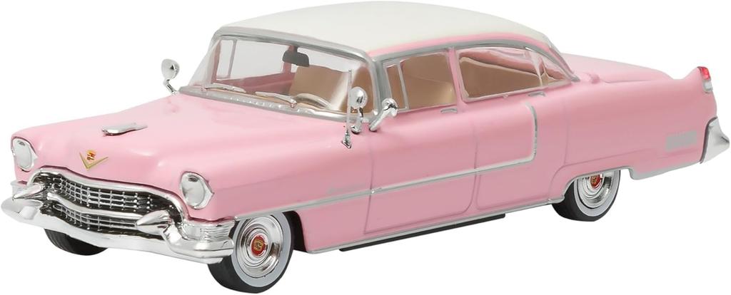 GREENLIGHT Cadillac Elvis Diecast Car Scale CADILLAC FLEETWOOD SERIES 60 1955 1/43 (Pink) [Used]
