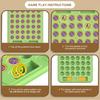 Multiplayer Animal/Fruit Theme Board Game Toy for Kids with Flip Chess for Family Gathering Classroom Activity Supply