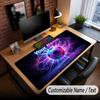 Soccer Theme Custom Mouse Pad Personalized With Name Text Customized Desk Mat For Office Home Decor