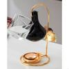 Decorative Essential Oil Burners, Ceramic Hanging Waxes Melt Stove with Metal Tealight Stand, Accent Tabletop Decors Y5GB
