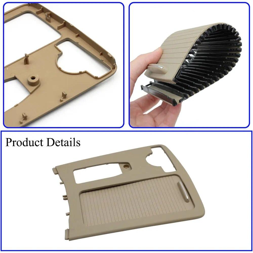 Car Accessories Center Console Cup Holder Cover Shutter Outer Frame Panel For BENZ W204 C C180 C200 C220 E W207 W212 E260 E300
