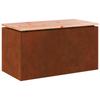 Garden Bench Weatherproof Steel 80 X 40 X 43 Cm